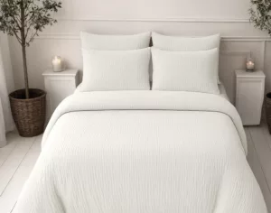 Lazy Dekbed Beige Met Kussenslopen - Afbeelding 4