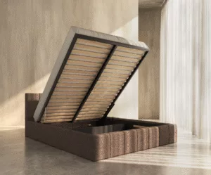Bed Zara met opbergruimte 9 steel